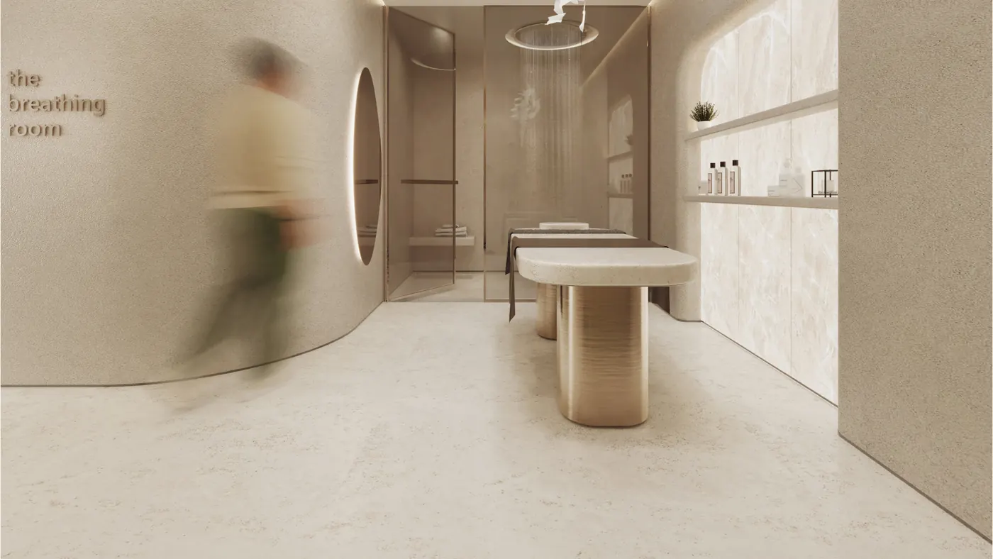 Spa area, developer render